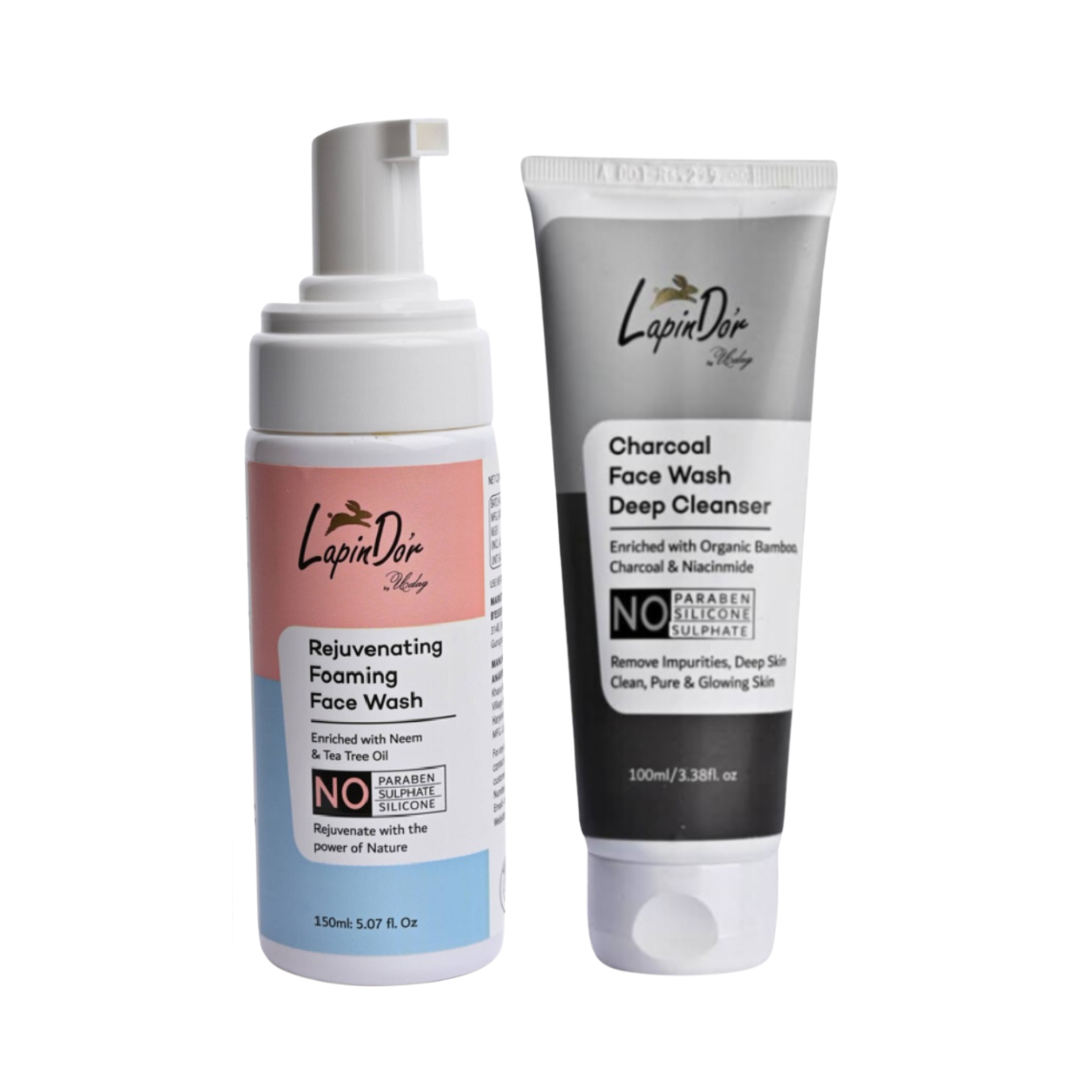Rejuvinating Foaming & Charcoal Face wash Combo