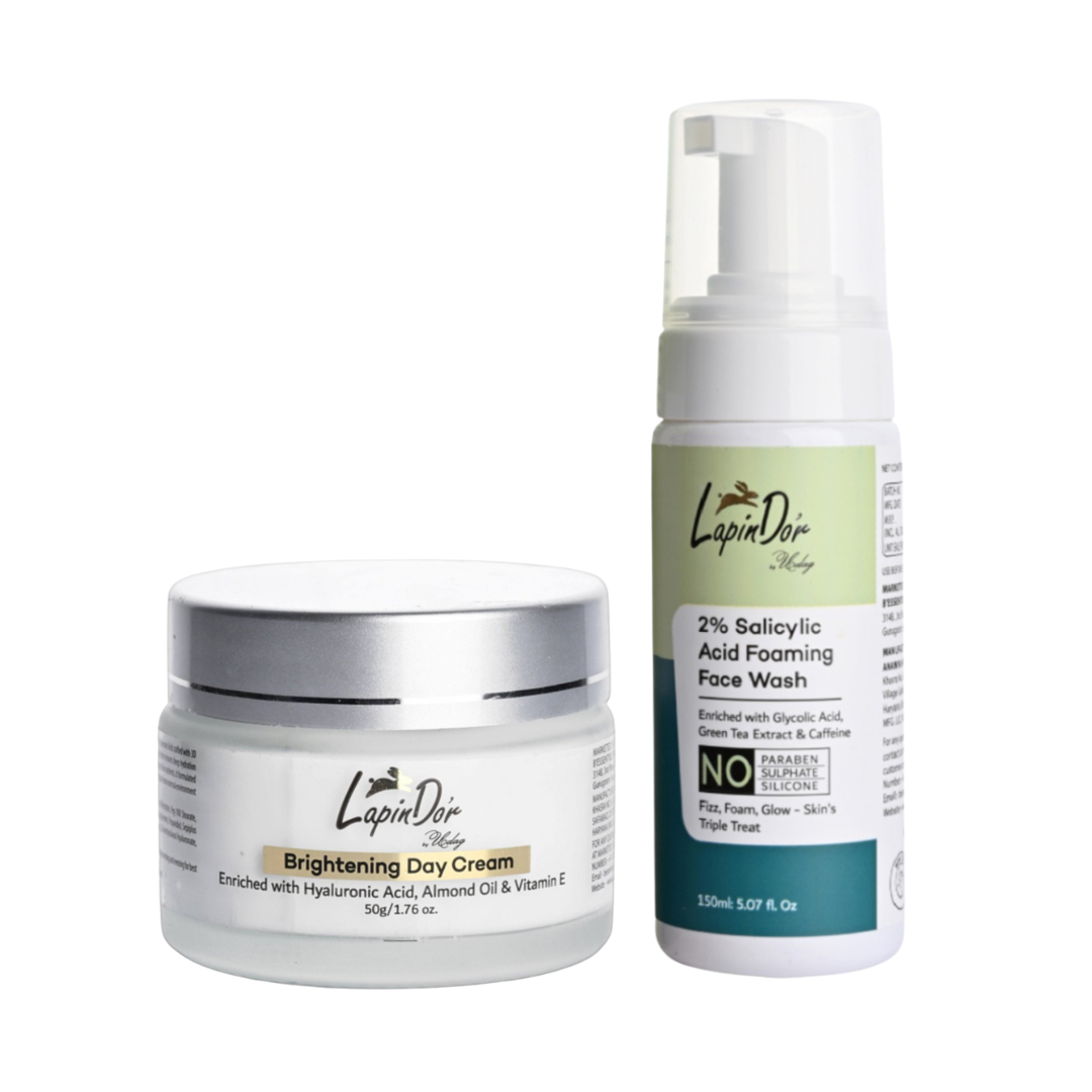 Brightening Day Cream & Salicylic Acid Foaming Face wash Combo