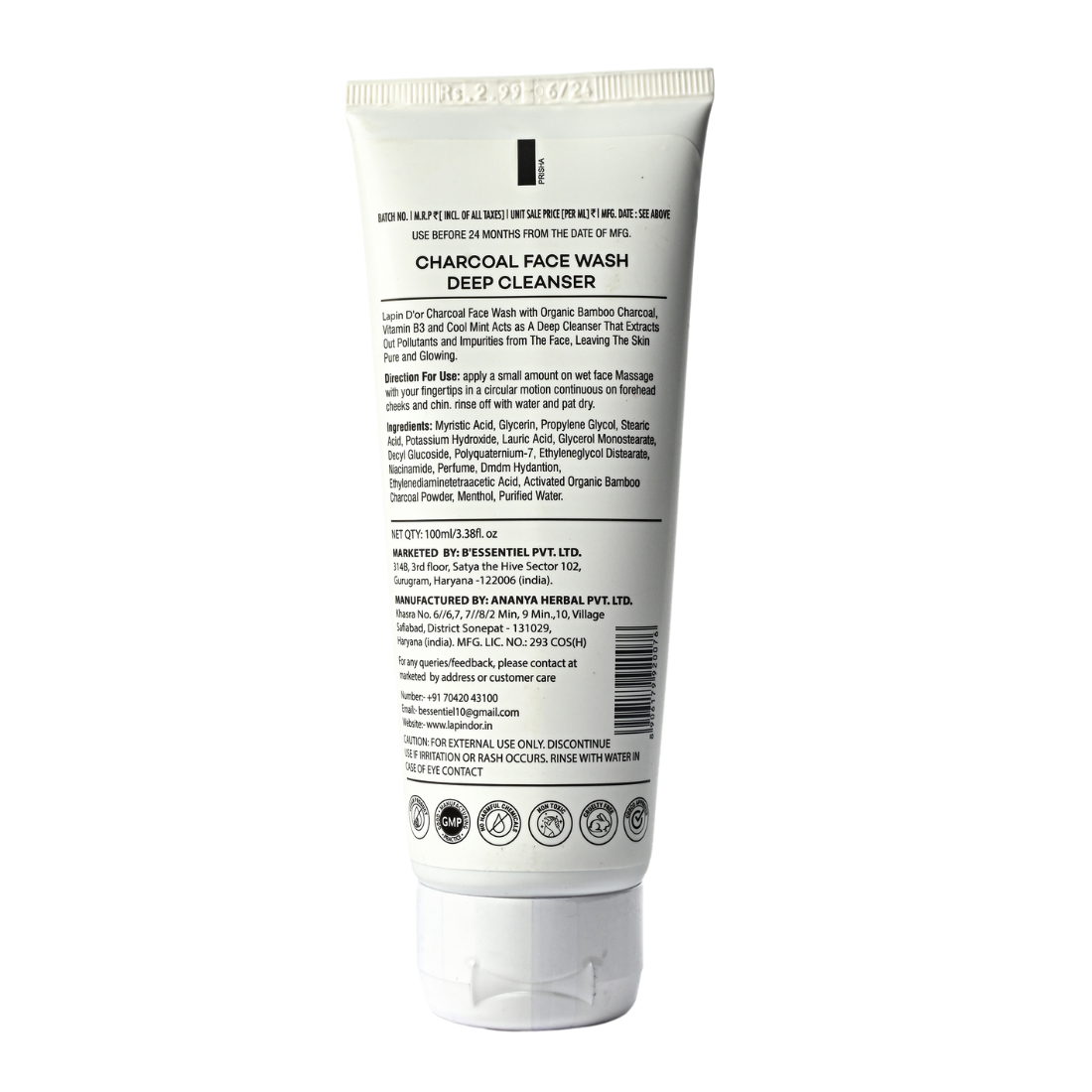 charcoal face wash