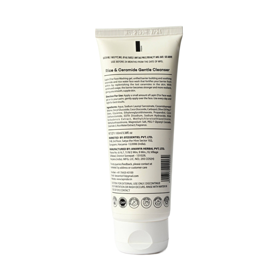 ceramide face wash