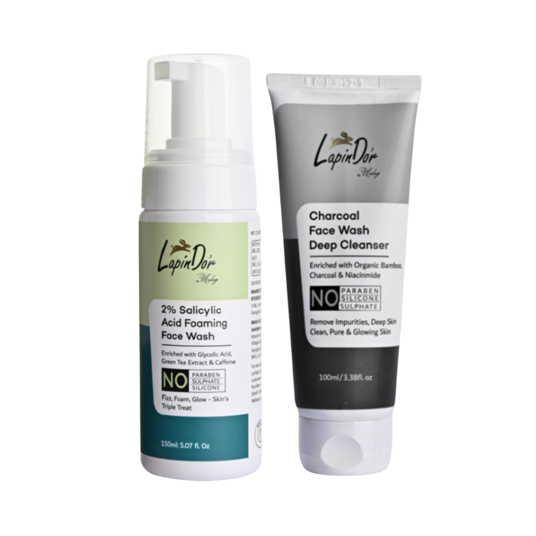 Charcoal Face wash & Salicylic Acid Foaming Face wash Combo