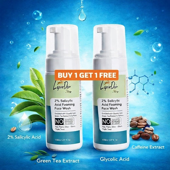 2% Salicylic Acid Foaming Face Wash (Buy 1 Get 1 Free)