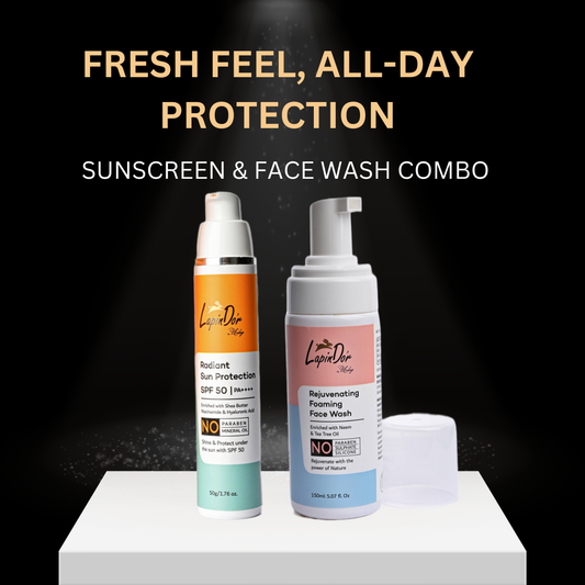 Sunscreen SPF 50 & Rejuvinating Foaming Face wash Combo