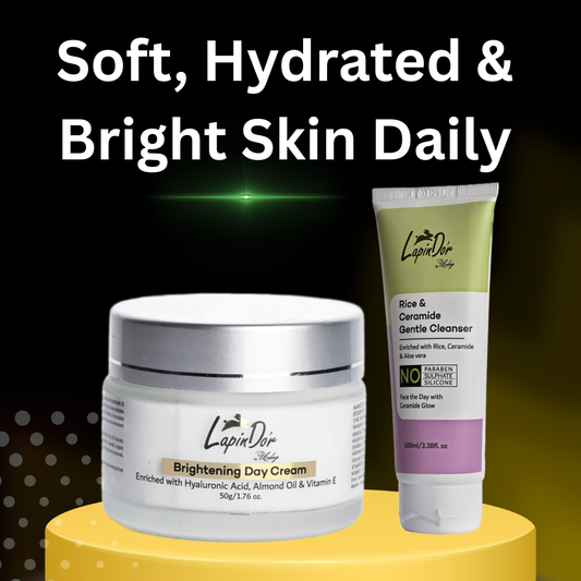 Brightening Day Cream & Rice & Ceramide Face wash Combo