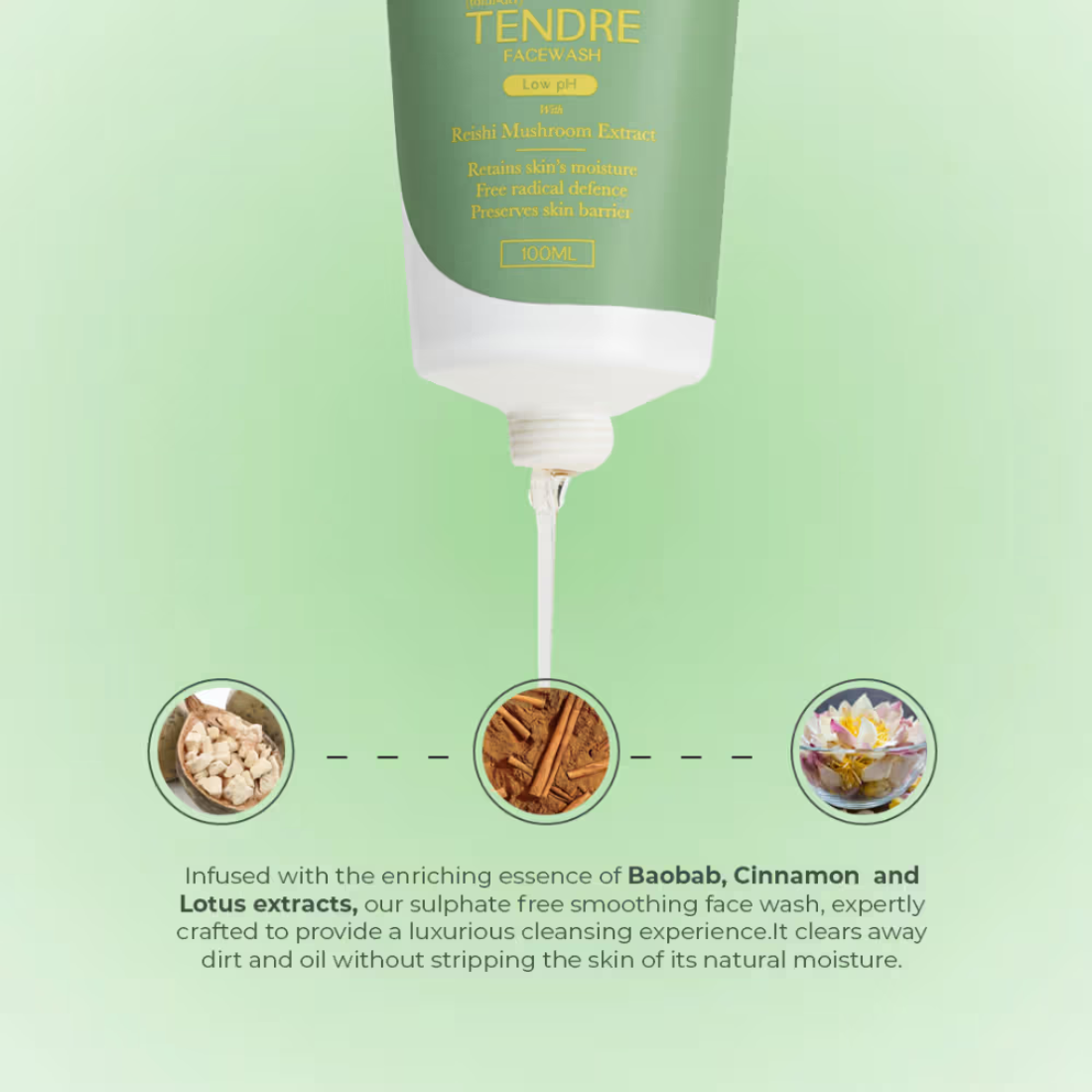 Soleil da Paris Tendre Facewash with Reishi Mushroom Extract