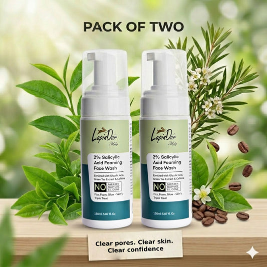2% Salicylic Acid Foaming Face Wash (Pack of Two)