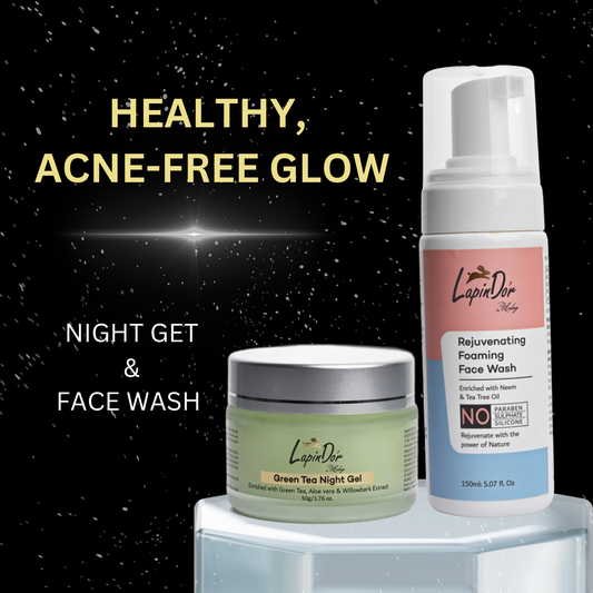 Green Tea Night Gel & Rejuvinating Foaming Face wash Combo