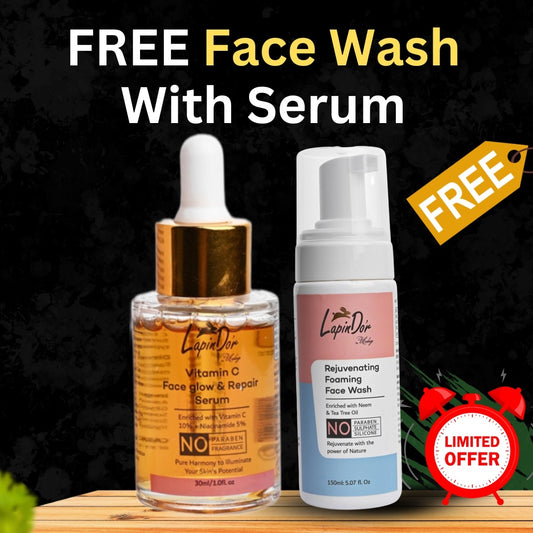 Vitamin C Glow Serum + Neem Face Wash Combo